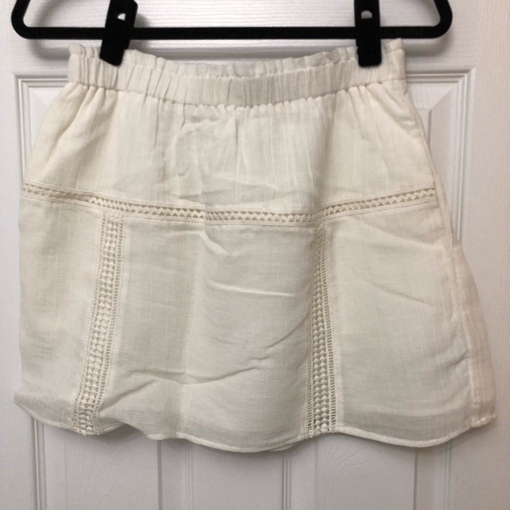 Madewell White Mini Skirt